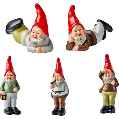 Produktbild von Heissner Waldmänner, Serie mit 5 Gartenzwergen (06222-00)