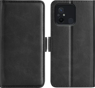 Produktbild von Mobigear Slim Magnet  Xiaomi Redmi 12C Hülle Klapphülle Geldbörse - Schwarz