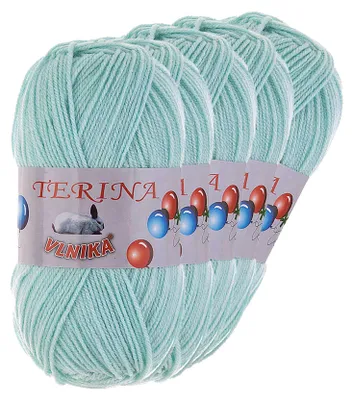 5 x 100g Terina Strickgarn Häkelgarn Wolle Acrylwolle pflegeleicht Farbwahl