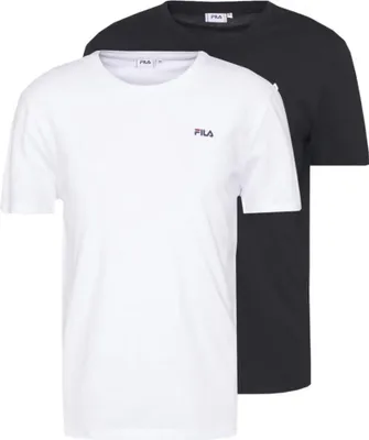 Produktbild von Herren Kurzarm T-Shirt Doppelpack Weiß/Schwarz aus Baumwolle
