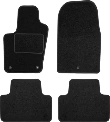 Image de Tapis De Sol Noir Velours Pour Jeep Grand Cherokee 2011-2023 4pcs, Ajustement précis, Base Antidérapante, Renforcée dans la Zone de la Pédale