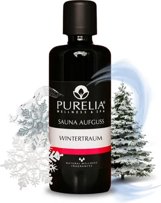 Produktbild von PURELIA Saunaaufguss Konzentrat Wintertraum 100 ml natürlicher Sauna-aufguss - reine ätherische Öle
