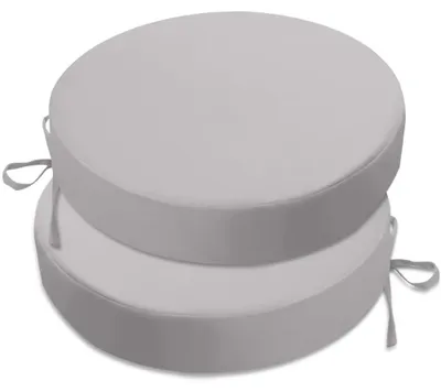 Produktbild von Omgoods – Set aus 2 runden Sitzkissen, 40x40 cm, für Gartenmöbel