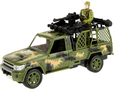 Produktbild von Toi-Toys - Ferngesteuertes Fahrzeug - Alfafox Militär Jeep mit Soldat (22cm)