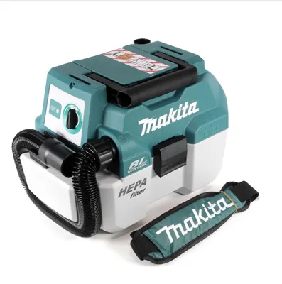 Zdjęcie produktu dla Makita DVC750LZX1, Suchy i Mokry, Niebieski, Biały, 7,5 l, 6,7 kPa, 70 mbar, 2,5 m