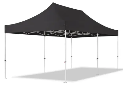 Produktbild von TOOLPORT 3x6m Aluminium Faltpavillon, ohne Seitenteile, schwarz