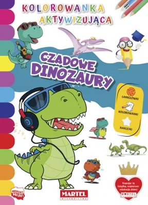 Produktbild von Activity-Malbuch mit Stickern "Coole Dinosaurier" Martel