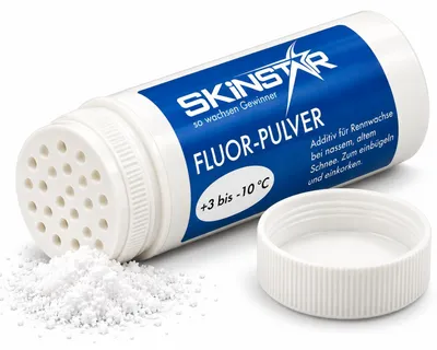 Produktbild von SkinStar Fluor Pulver 30g Skiwachs Rennwachs Speedwachs +3 bis -10°C Dosierer