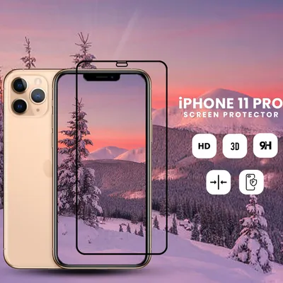 Zdjęcie produktu dla iPhone 11 Pro - szkło hartowane 9H - ochrona wyświetlacza 3D w super jakości