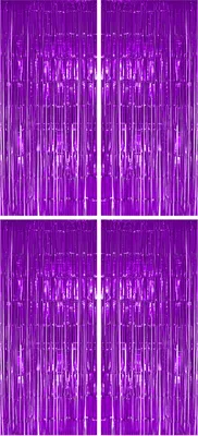 Produktbild von 4x Lametta Vorhang - lila - 91x244 cm