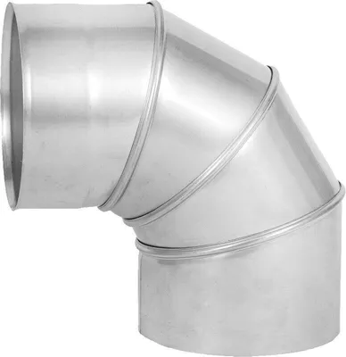 Produktbild von Bogen 90° starr Edelstahl Schornstein Ø 100 mm einwandig Kaminrohr Ofenrohr