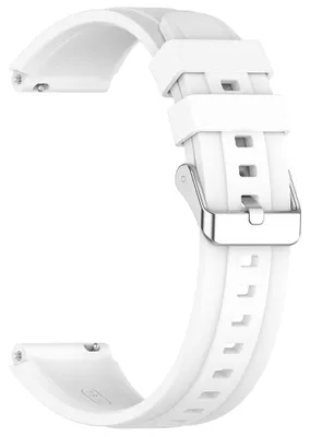 Obrázok produktu pre Techsuit – remienok na hodinky 18 mm (W075) pre Huawei Watch GT 4 (41 mm) / W1 / Honor Watch S1 / Garmin Venu 2S / Vivoactive 4S – biely