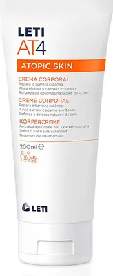 Produktbild von LETI AT4 Körpercreme - Reichhaltige Körperpflege zum Schutz trockener oder zu Neurodermitis neigender Haut, 200 ml Creme