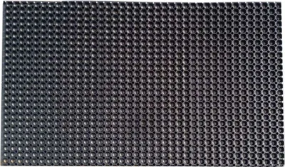 Produktbild von Fußmatte Gummi rutschfest und witterungsbeständig bei Regen und Schnee Fußabtreter, zuschneidbar als Schmutzfangmatte und Sauberlaufmatte Fußabstreifer für Außen und Innen, schwarz - 100 x 150 cm