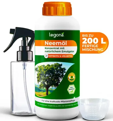 Produktbild von Legona Neemöl 1 L Konzentrat für bis zu 200 L Lösung mit Emulgator - kurzes MHD