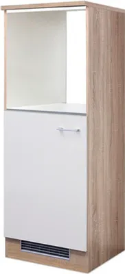 Obrázek produktu pro Skříň pro vestavnou lednici výšky 88 cm Flex Well Samoa 60 x 60 x 168,5 cm bílá matný dub sonoma matný