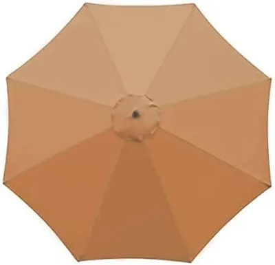 Produktbild von Sonnenschirm Ersatzbezug 3 m, für Außenbereich, khaki, Polyester, 6 Streben, UV-Schutz