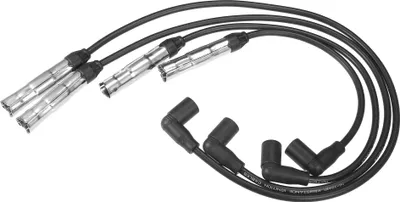 Produktbild von Zündkerzen-Spulen-Kabel Zündspulen-Harnisch 7mm passend für VW Beetle 2001-2005 Golf 2001-2007 - Packung mit 4