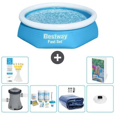 Image de Bestway Fast Set, piscine ronde - 244x61 cm - 5 pièces, modèle S228
