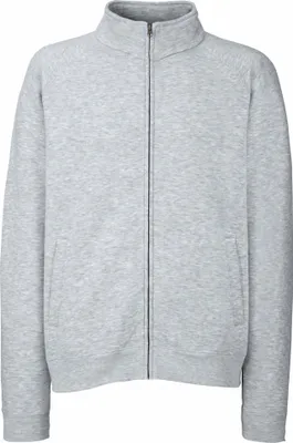 Produktbild von Fruit Of The Loom Herren Premium 70/30 Sweatjacke / Sweatshirt-Jacke / Sweatshirt mit Reißverschluss RW3165 (M) (Grau meliert)
