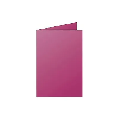Image de Clairefontaine, cartes doubles C6, couleur framboise, format 110x155 mm, grammage 210 g