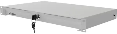 Productafbeelding van Lade voor 19-inch serverkasten, 1HE, 270 mm, grijs, Lanberg (1HE/483 × 270 mm, draagvermogen tot 30 kg)