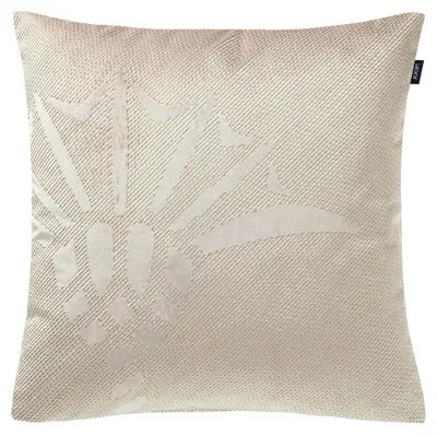 Kissenbezug 40x40 cm beige, bestickt, ohne Füllung