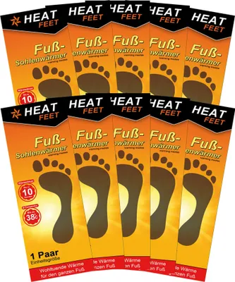 Produktbild von HEAT FEET Wärmesohlen, Heizsohlen, Einlage Fußwärmer, wärmende Sohlen, warme Einlegesohlen, Wintersportarten Outdoorsport Weihnachtsmarkt