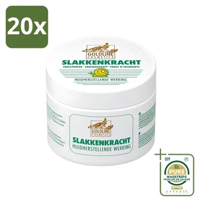Produktbild von 20 x Goldline Körpercreme mit Schneckenschleimextrakt - 250 ml - Vorratspackung - 20 Stücke