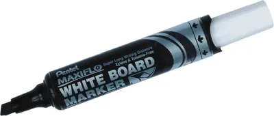 Produktbild von Pentel Whiteboardmar. Maxiflo 2,0-5,9 mm Keilspitze trocken abwischbar schwarz