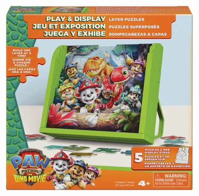 Produktbild von Games - PAW Patrol: The Dino Movie Schicht-Puzzle mit 3D-Effekt, 4 Jahr(e)