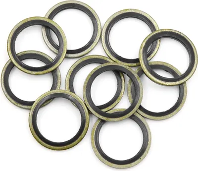 Produktbild von 10 stuecke Motoroel Quetschscheiben Ablassschraube Dichtungen 18mm ID. 25 mm Aussendurchmesser. fuer das Auto
