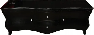 Produktbild von Casa Padrino Barock Fernsehkommode Luxus Sideboard Schwarz Hochglanz 173 x 62 x 52 cm