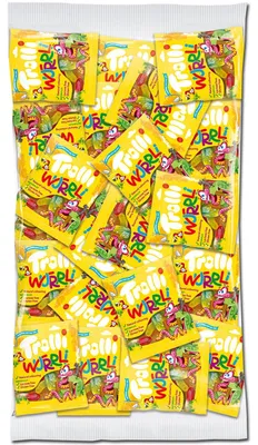 Obrázok produktu pre Trolli Wurrli ovocné sladké gumové červy 100 x 10g 1000g