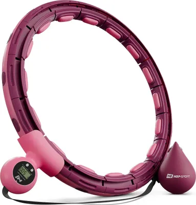 Obrázek produktu pro Hop-Sport Hula Hoop HS-C113HH, se závažím a 16 masážními hroty, nastavitelná velikost (69 - 110 cm), pro dospělé - fitness a trénink břišních svalů