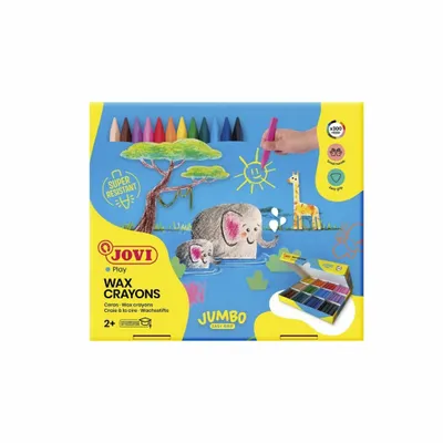 Zdjęcie produktu dla JOVI 979 JOVI Jumbo Easy Grip Sparbox Wachsmalstifte farbsortiert, 300 St.