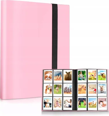 Productafbeelding van Album voor foto's: 360 foto's geschikt voor Fujifilm INSTAX Mini / Xiaomi / Polaroid / Canon / HP / Kodak / Roze