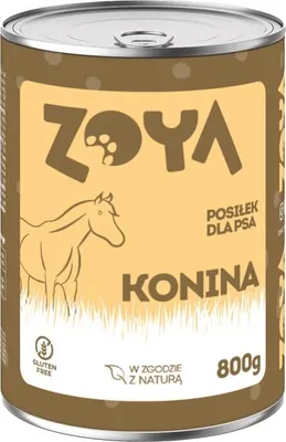 Zdjęcie produktu dla ZOYA konina puszka mokrej karmy dla psów 800g