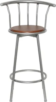 Image de vidaXL Tabouret de bar 2 pcs. Brun acier