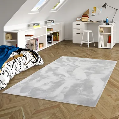 Produktbild von Kinder und Jugend Super Soft Fellteppich Pearl Kids Grau, Größe:200x290 cm
