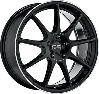 Produktbild von ALUFELGE OZ Racing VELOCE GT 7.5x17 5x100 ET 35 GLOSS BLACK+DIAMOND LIP+SILVER LETTERING