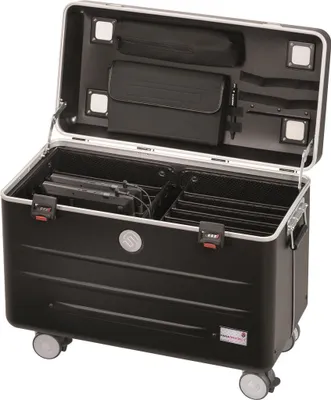 Image de PARAT Case N10 - Chariot multimédia - Noir - Acrylonitrile butadiène styrène (ABS) - Aluminium - Mousse - Ordinateur portable - 39,6 cm (15,6 inch) - 2 tiroir(s)