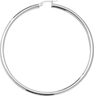 Produktbild von 925 Sterling Silber Damen - Paar Creolen - 60mm; WJS1904