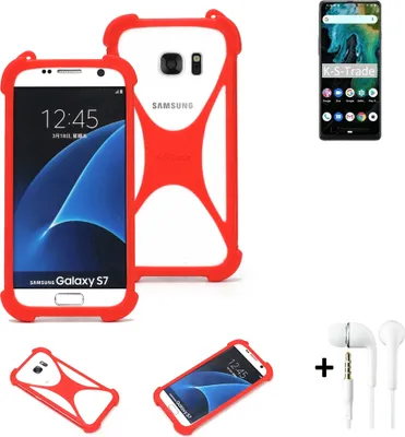 Produktbild von Handy-hülle + Kopfhörer kompatibel mit Cubot Max 3 Schutz-hülle Bumper Silikon Schutz Hülle Cover Case Silikoncase Silikonbumper TPU Softcase