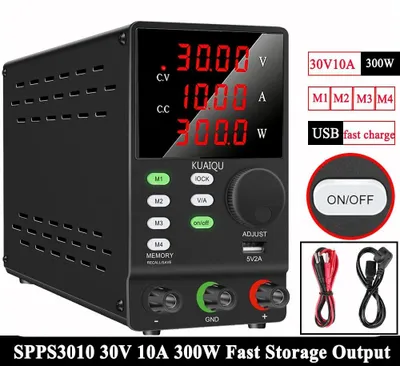 Image de Alimentation de laboratoire DC programmable - SPPS30V10A - 0 à 30V, 0 à 10A - 300W - Alimentation stabilisée réglable - Alimentation de laboratoire
