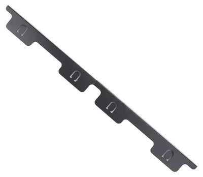 Herdspalt-Abdeckung Edelstahl 35-70 cm, 4-teilig