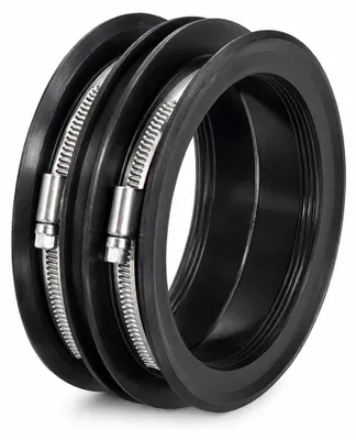 Image de Pièce de couronnement pour mur HKD DN 100 pour 108-121 mm V2A/EPDM