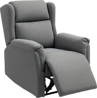 Produktbild von Relaxsessel, Fernsehsessel mit Liegefunktion, TV-Sessel mit Taschenfederkern, Gepolstert Liegesessel, Ruhesessel bis 150 kg belastbar für Wohnzimmer, Schlafzimmer, Dunkelgrau