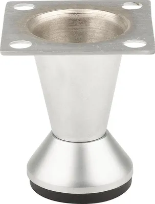 Produktbild von FS002 80 mm verstellbarer Möbelfuß, matt verchromt