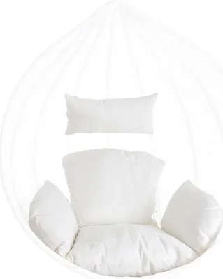 Produktbild von Sitzkissen Auflage Kissen für Hängesessel Sitzpolster Rückenpolster Beige